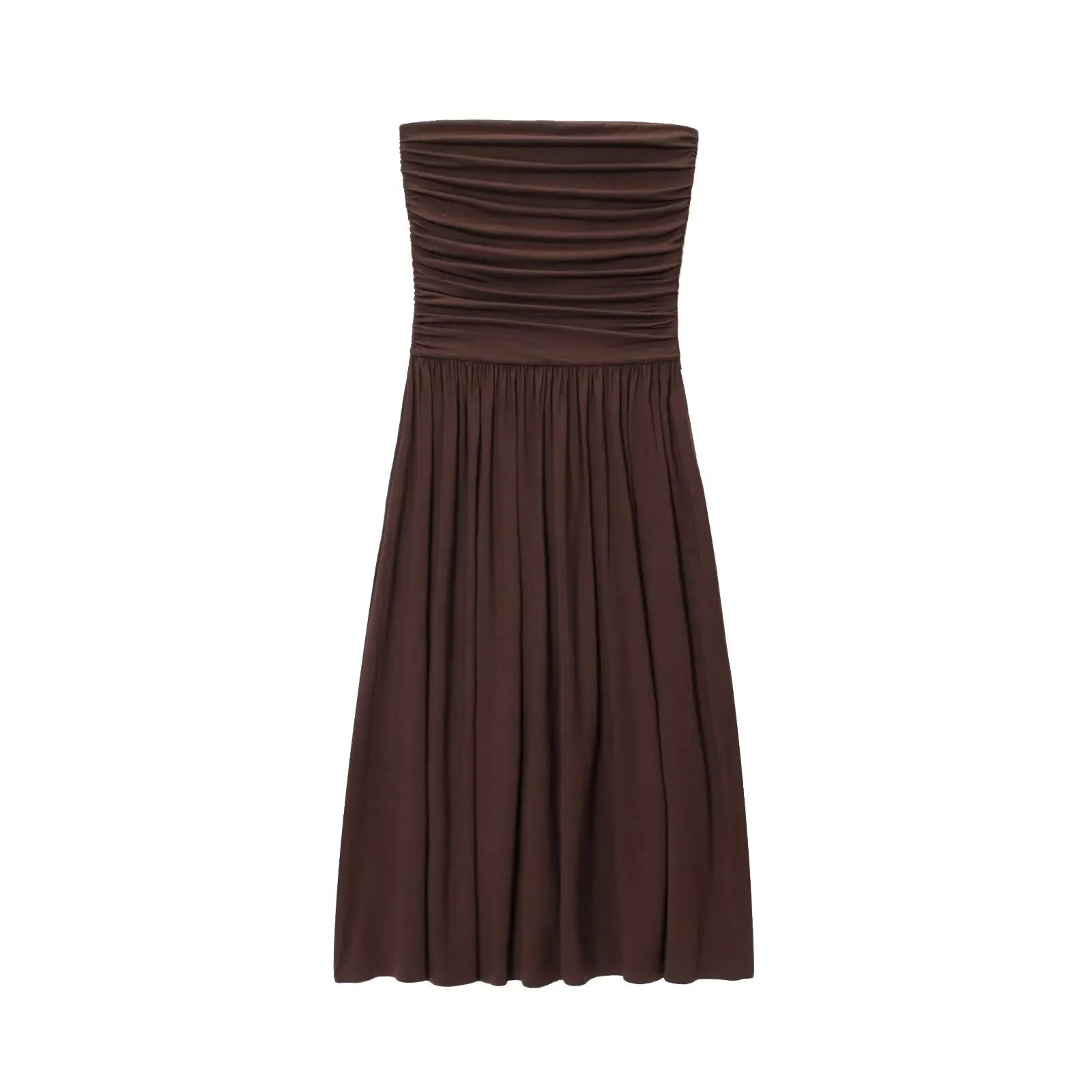 Vestido Longo Casual sem Alças - Ondine