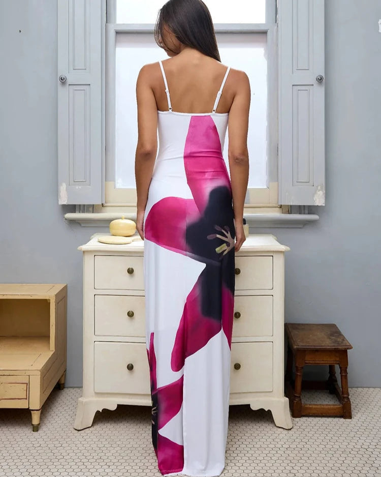 Vestido Longo Floral Leveza e Elegância Feminina - Estelle