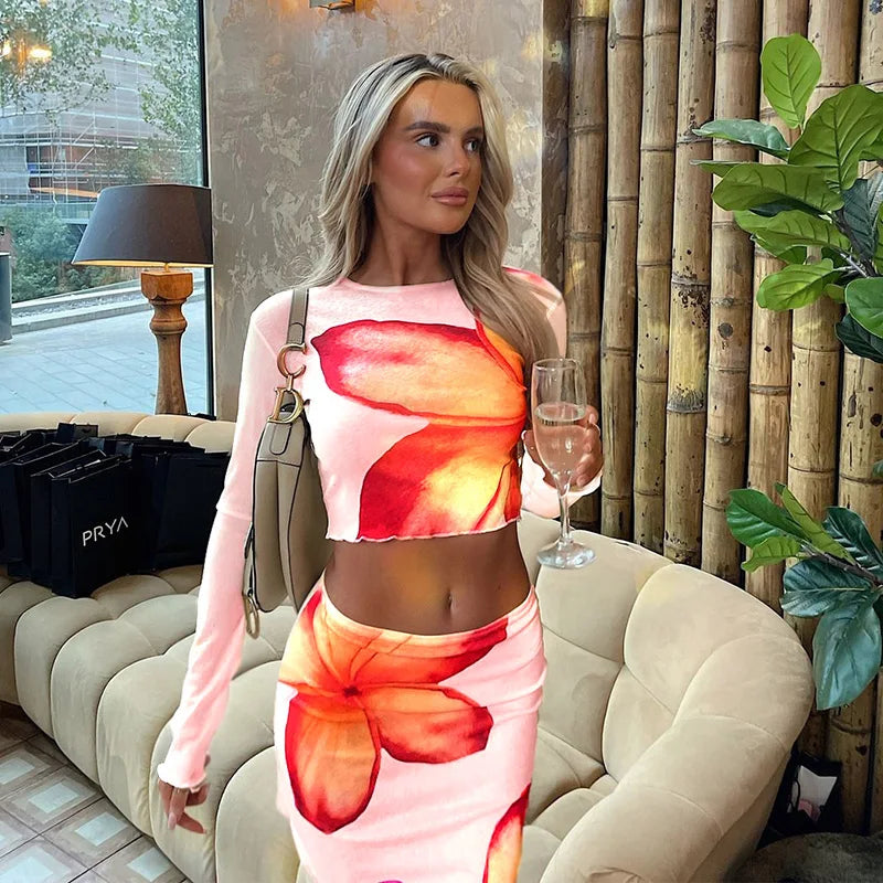 Vestido Longo com Estampa Floral - Amara