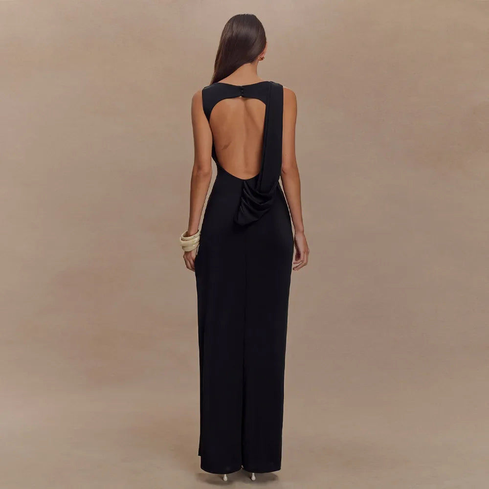 Vestido Longo Casual sem Mangas - Liora