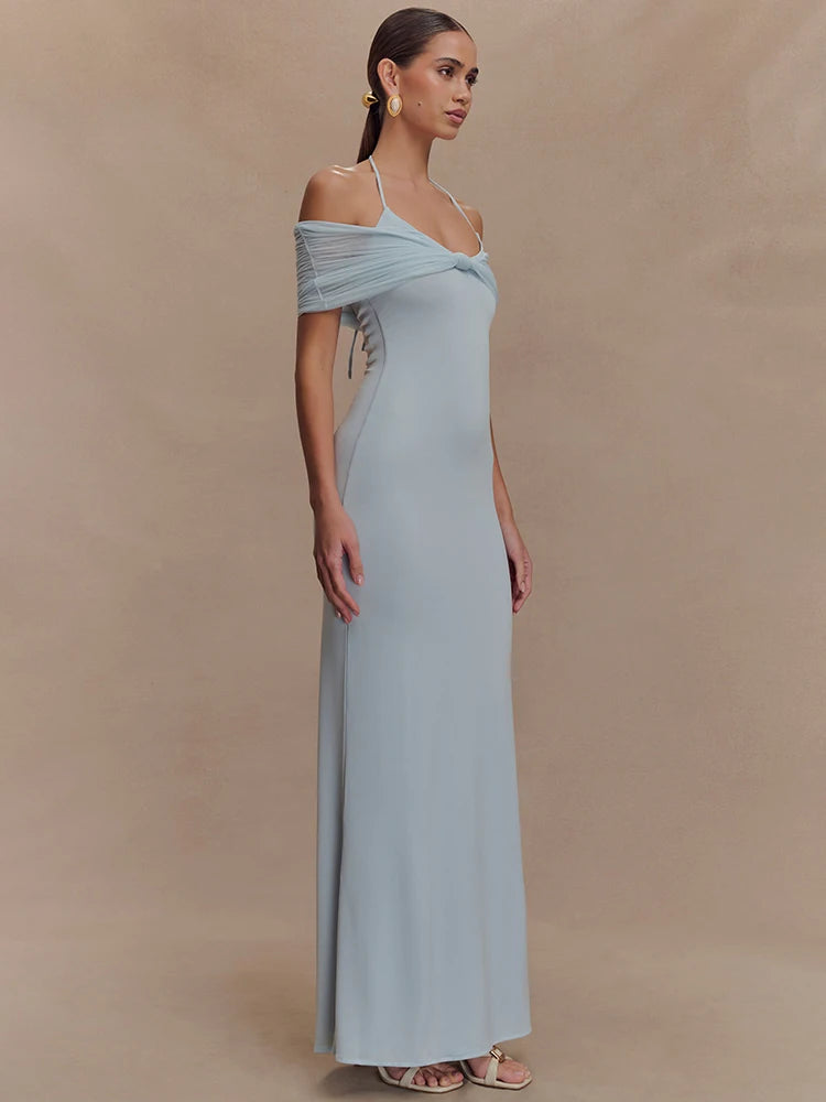 Vestido Longo Casual sem Mangas Sofisticado - Fenna