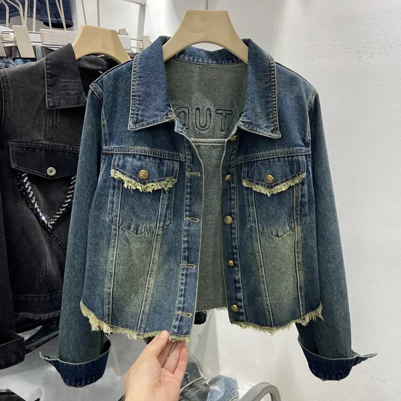 Jaqueta Feminina Jeans Casual - Estella