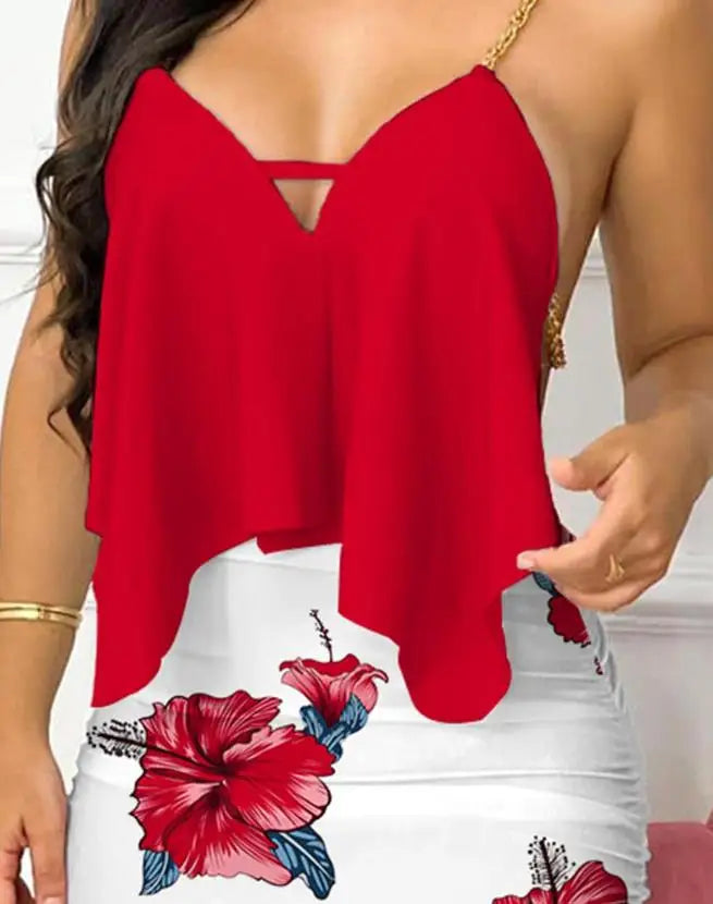 Conjunto Feminino Verão com Decote em V - Tahlia