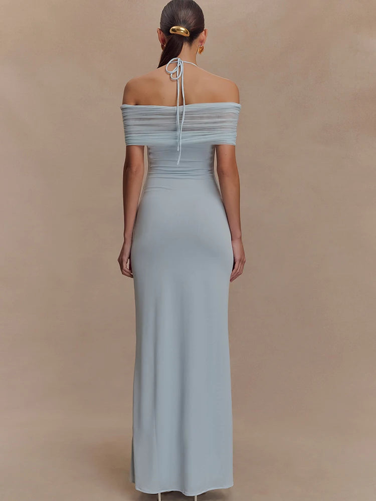 Vestido Longo sem Alças Elegante - Rosalind