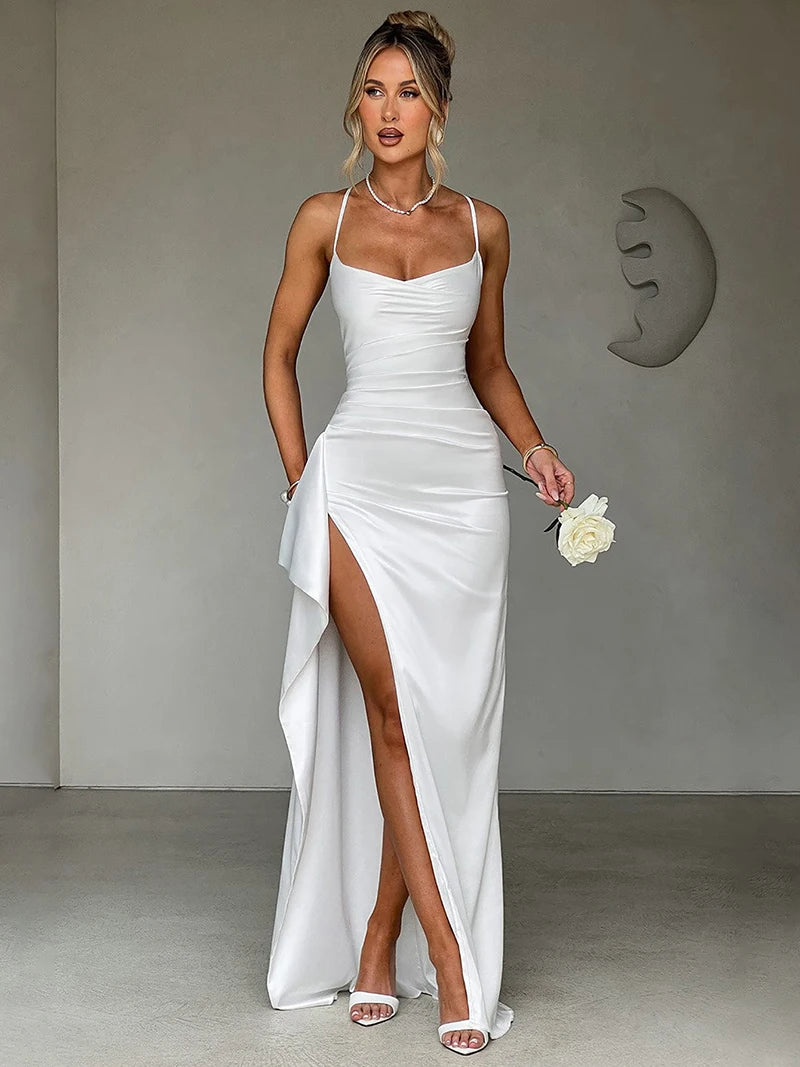 Vestido Longo Elegante sem Alças - Xiomara