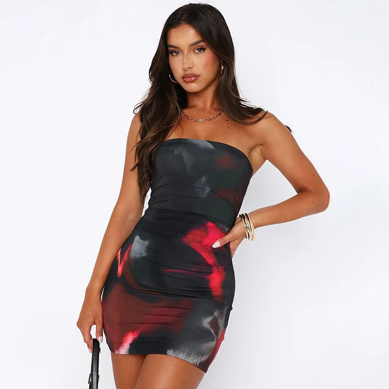 Vestido Curto Elegante com Estampa Floral - Seraphine