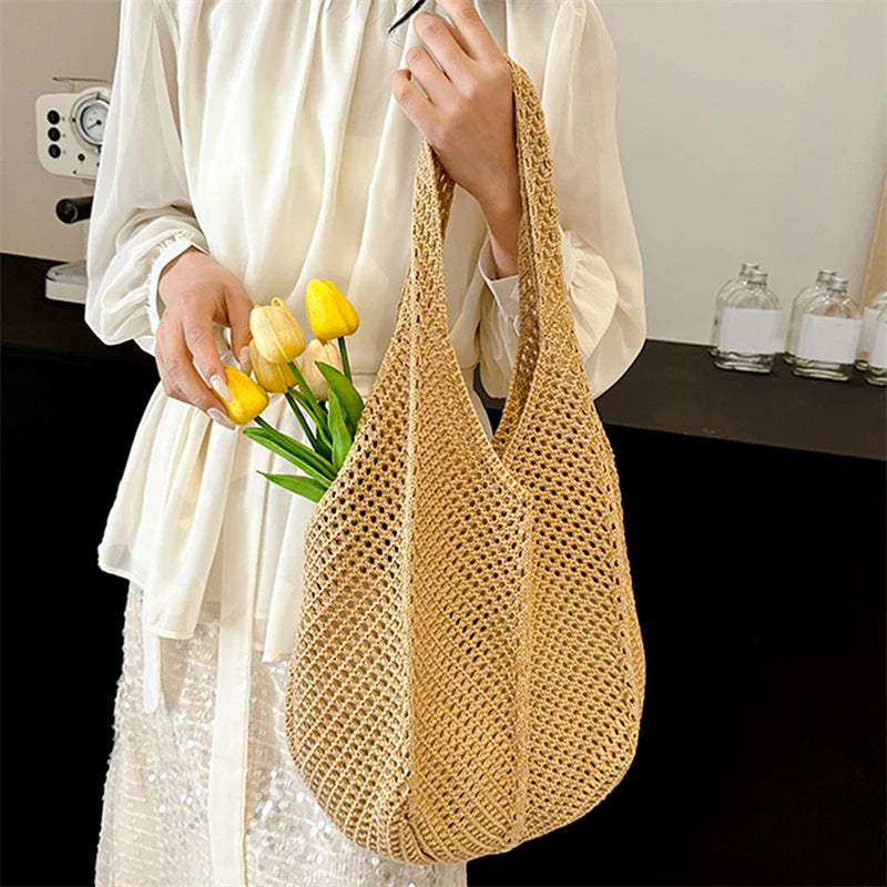 Bolsa Feminina de Ombro Crochê Clássico - Siena