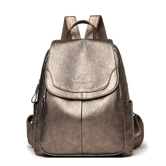 Mochila Feminina de Couro Legitimo - Juliana