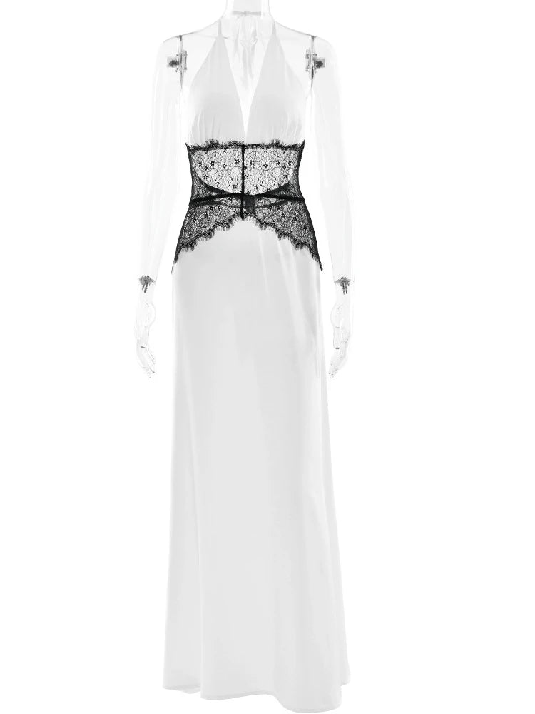 Vestido Longo Casual com Decote em V - Marceline