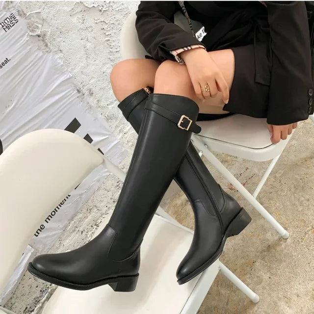 Bota Feminina de Inverno em Couro - Glacier + Brinde Exclusivo
