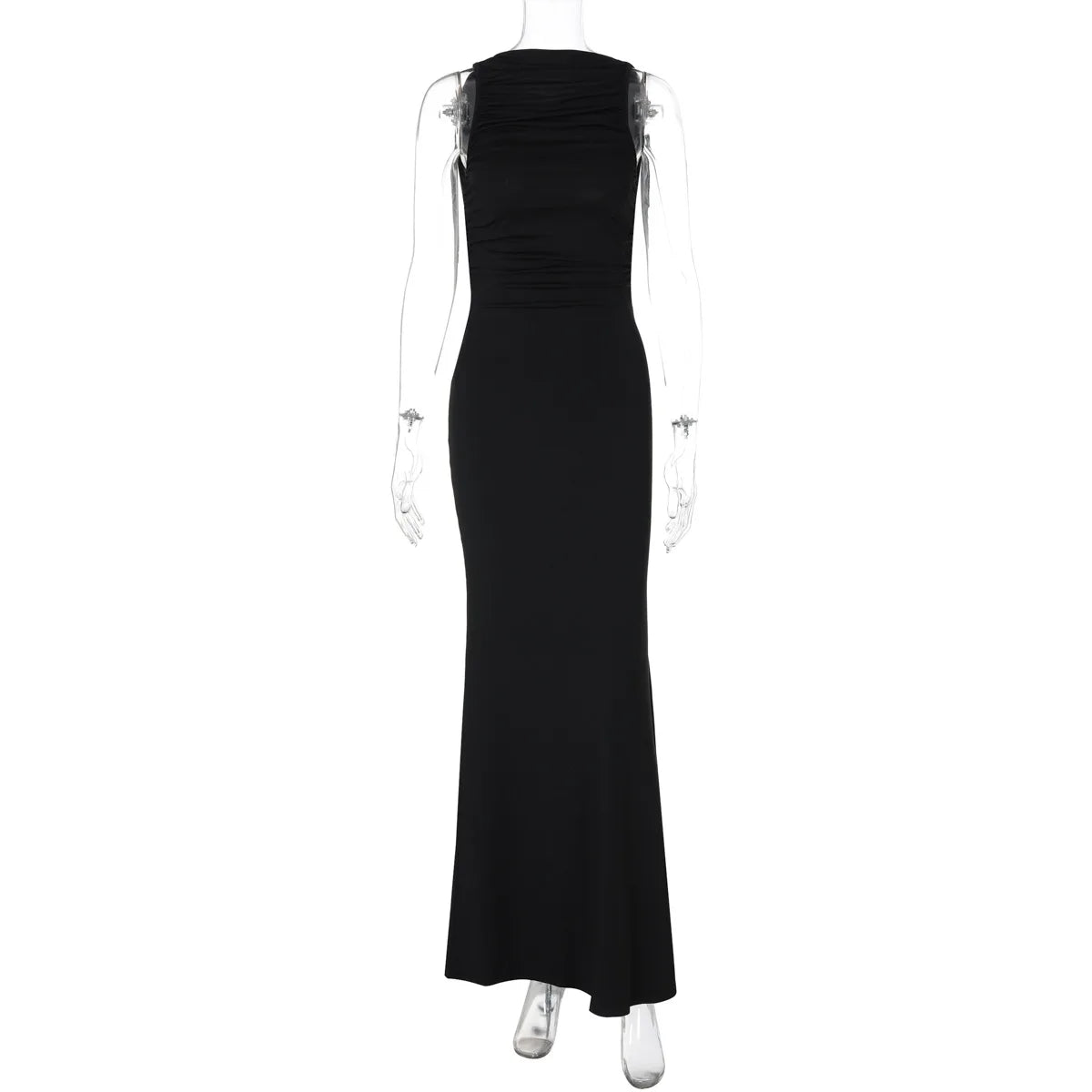 Vestido Longo Elegante sem Mangas - Cyra