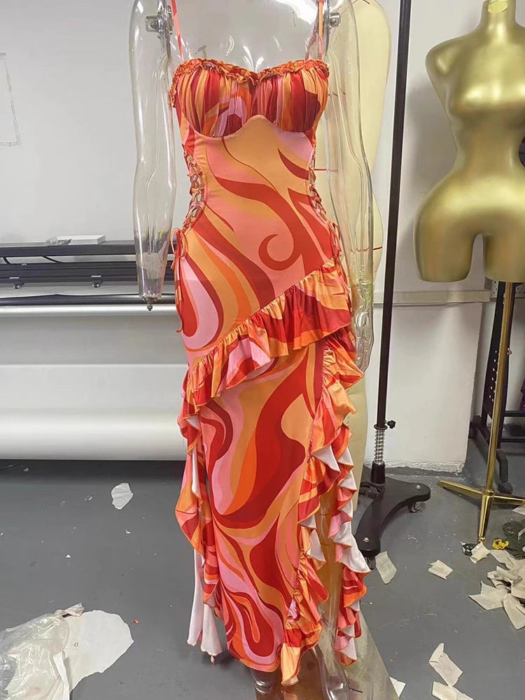 Vestido Longo com Estampa Floral - Giselle