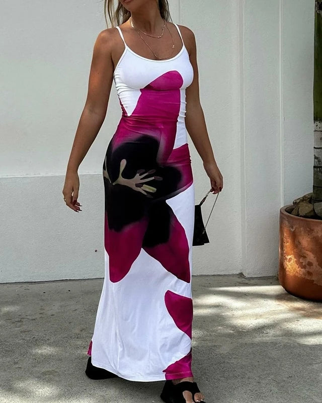 Vestido Floral Longo Toque Romântico e Moderno - Ilana