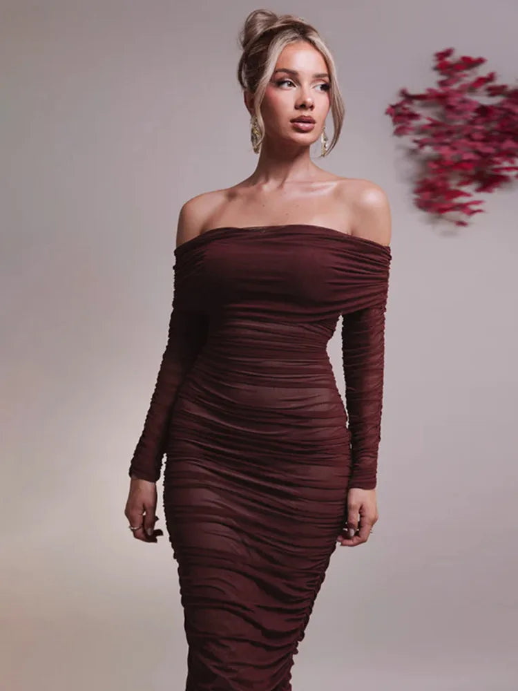 Vestido Feminino Longo Sexy Elegância para Ocasiões Especiais - Isla