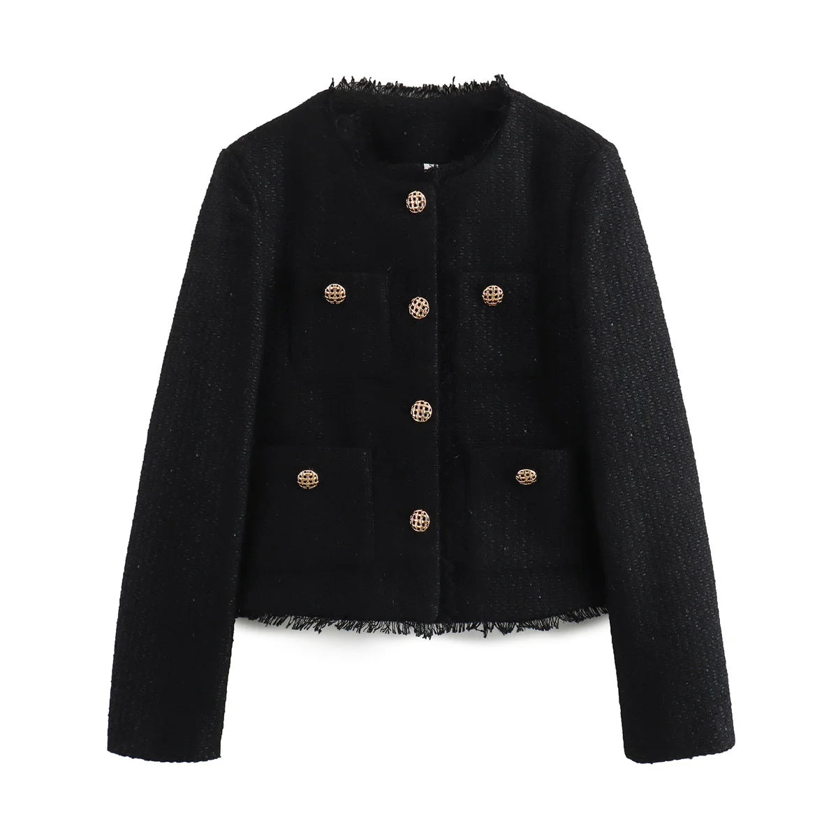 Jaqueta Feminina Cropped em Lã - Ivy