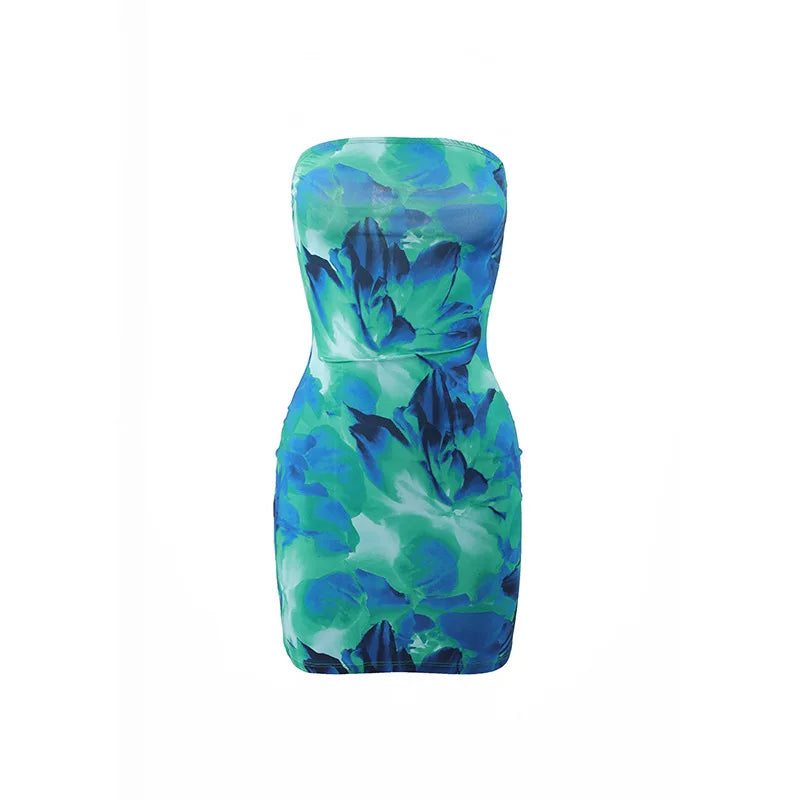 Vestido Curto com Estampa Floral - Elodie