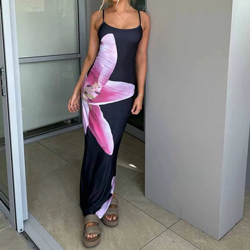 Vestido Floral Longo Toque Romântico e Moderno - Ilana