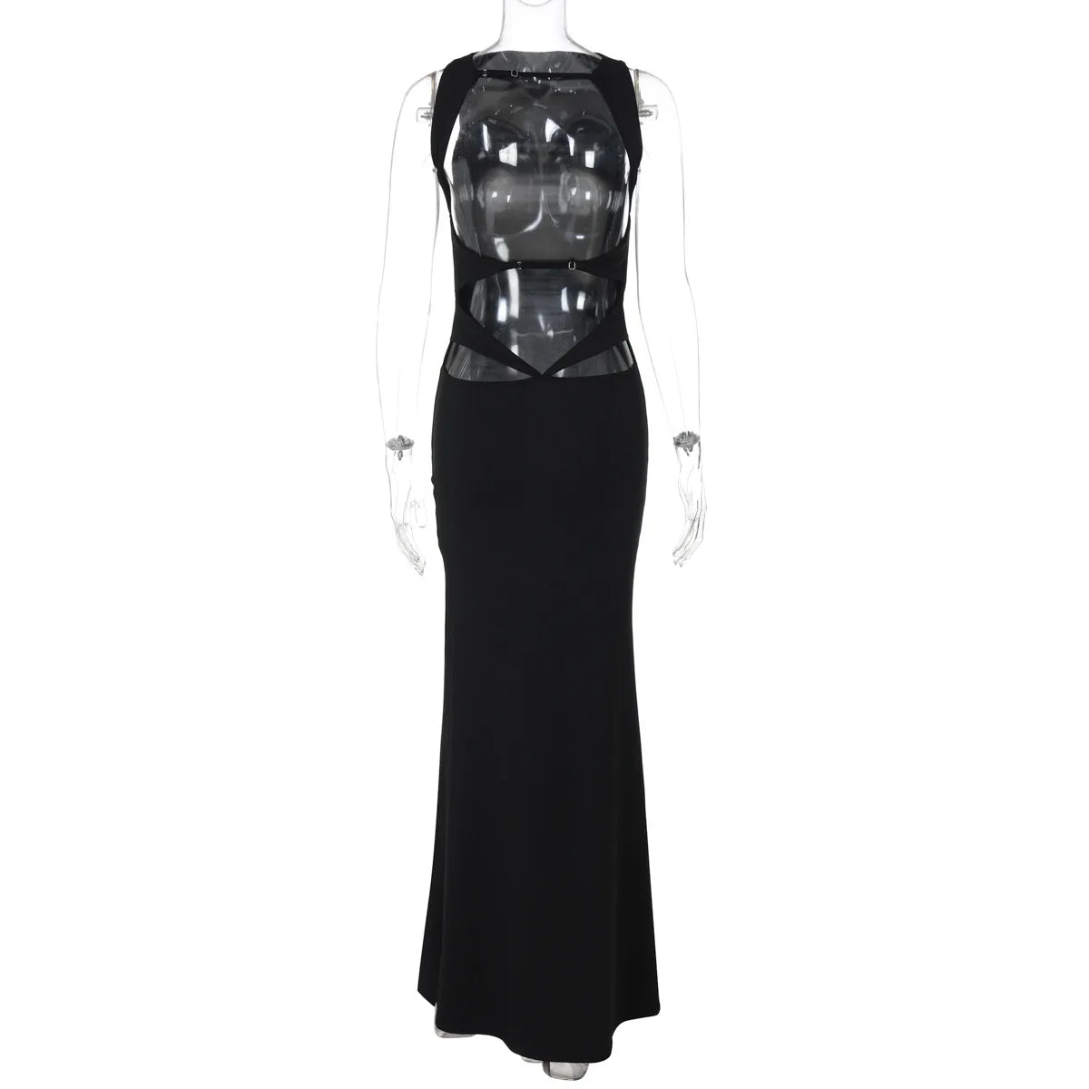 Vestido Longo Elegante sem Mangas - Cyra
