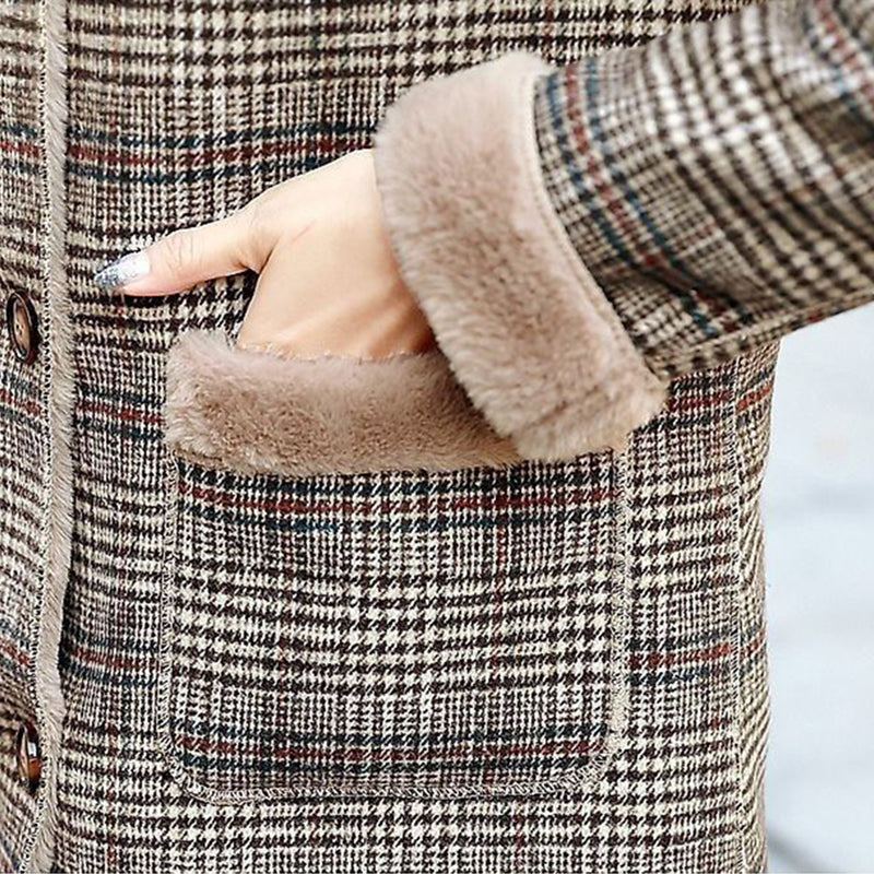 Casaco Feminino de Inverno Forrado em Lã - Hadley