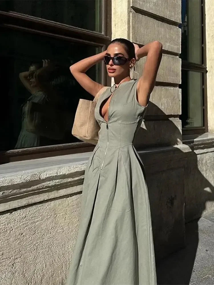 Vestido Feminino Longo Estilo e Conforto - Saskia