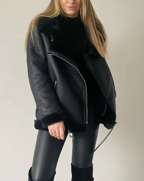 Jaqueta Feminina de Couro Legitimo - Velvet + Brinde Exclusivo