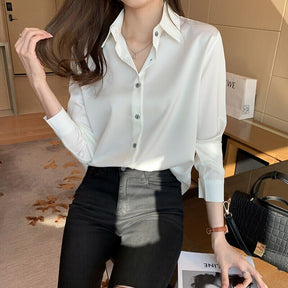Blusa de Cetim Feminina - Camille