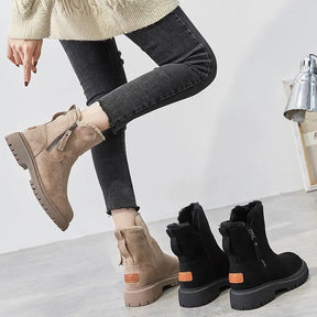 Bota Feminina de Inverno Camurça Peluciada - Reese