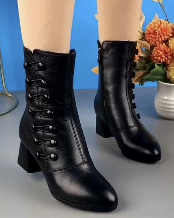 Bota Feminina de Inverno Cano Curto - Frosty Lace