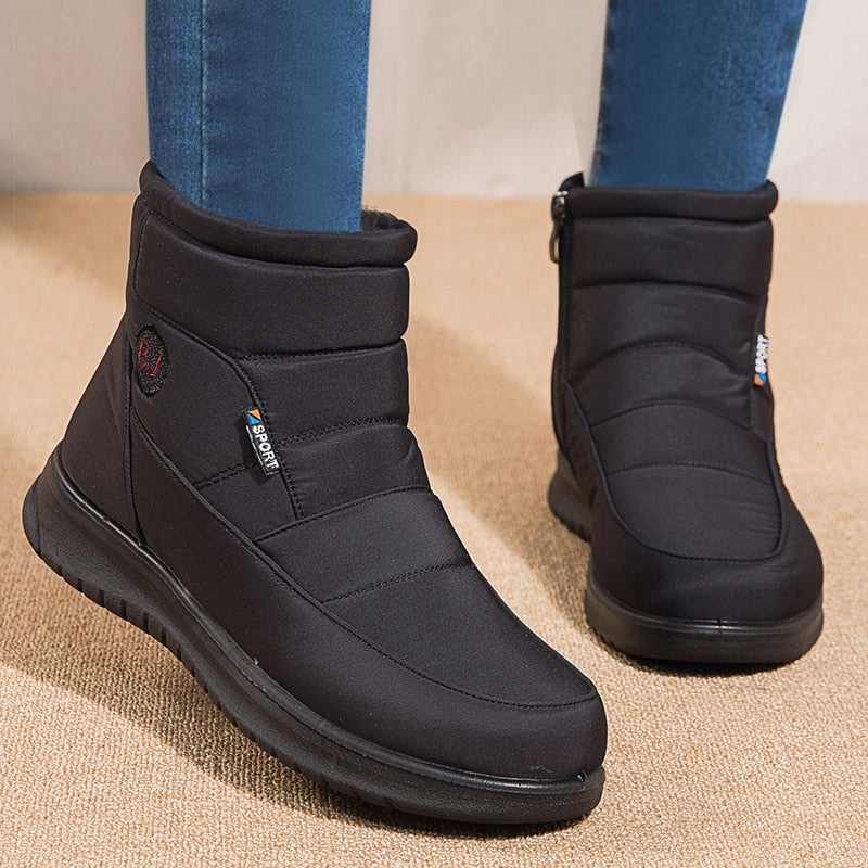Bota Feminina de Inverno Cano Médio - Lily White