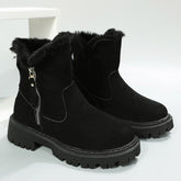 Bota Feminina de Inverno em Camurça Peluciada - Ines