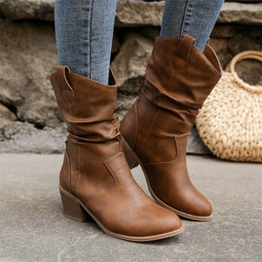 Bota Feminina de Inverno em Couro - Arctic