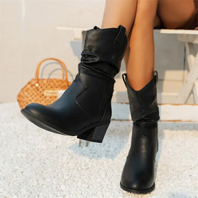 Bota Feminina de Inverno em Couro - Arctic