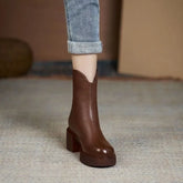 Bota Feminina de Inverno em Couro - Bianca