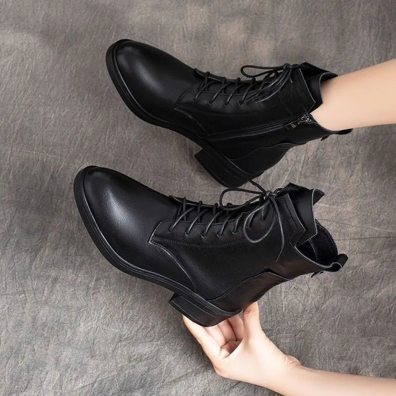Bota Feminina de Inverno em Couro - Luster