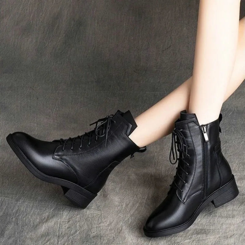 Bota Feminina de Inverno em Couro - Luster
