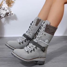 Bota Feminina de Inverno em Couro - Renata