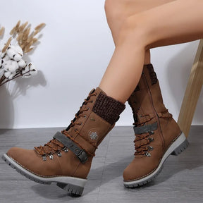 Bota Feminina de Inverno em Couro - Renata