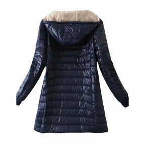 Casaco Impermeável Feminino com Forro de Lã Quente – Amelia