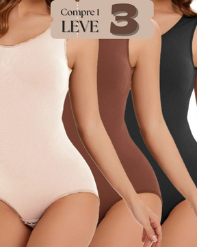 Body Feminino Modelador de Compressão - SlimFit ( Compre 1 e Leve 3 )