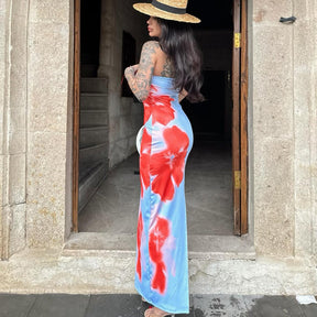 Vestido Feminino Longo Tomara que Caia Floral - Wave