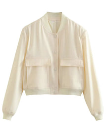 Jaqueta Feminina de Couro Bomber Basic - Natalia