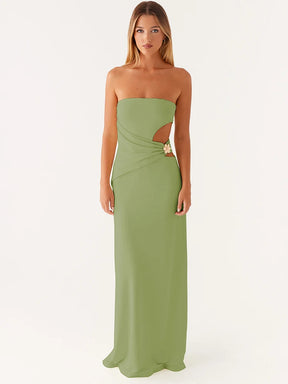 Vestido Longo Fashion sem Alças - Faustine