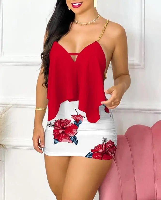 Conjunto Feminino Verão com Decote em V - Tahlia