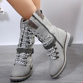 Bota Feminina de Inverno em Couro - Renata