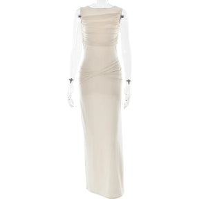 Vestido Longo Casual sem Mangas - Liora