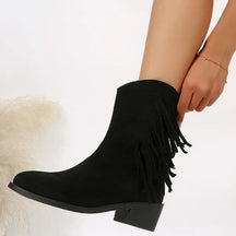 Bota Feminina de Inverno em Couro - Jasmine
