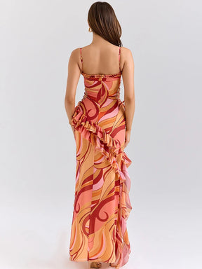 Vestido Longo com Estampa Floral - Giselle