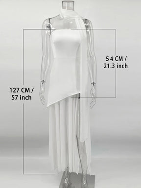 Vestido Longo sem Alças Elegante - Elspeth