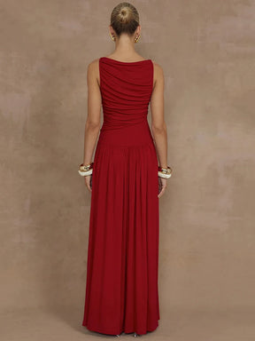 Vestido Longo Casual sem Mangas - Xylia