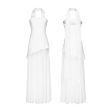 Vestido Longo Elegante com Cachecol - Lysandra